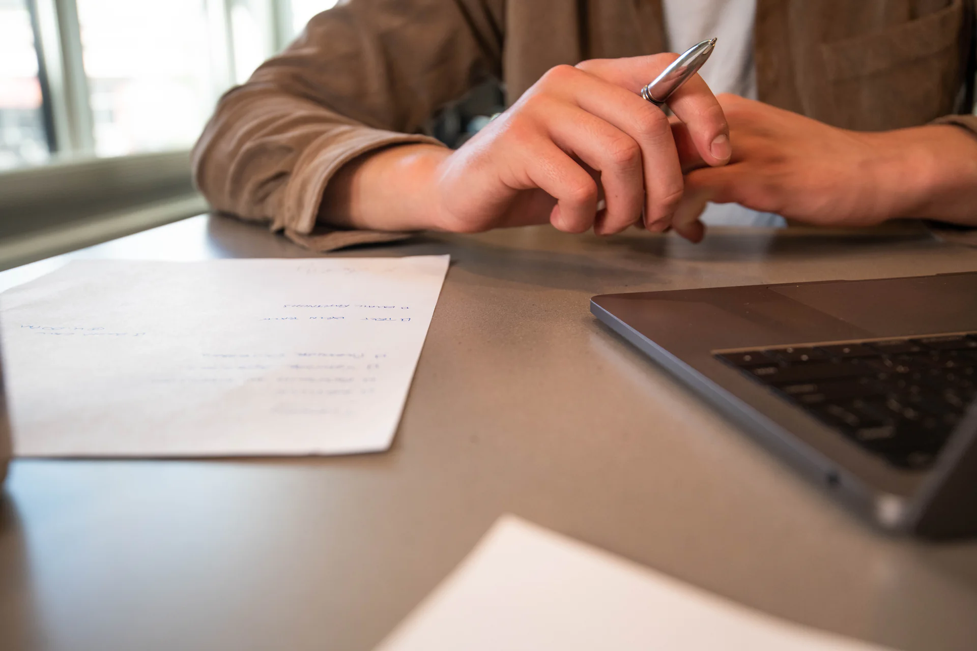 A valuer reviewing an asset file